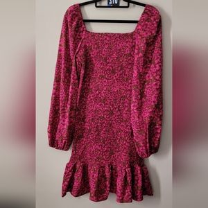 Floral Print Smocked Dress